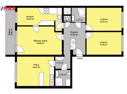 Prodej bytu, 4+1, 93 m²