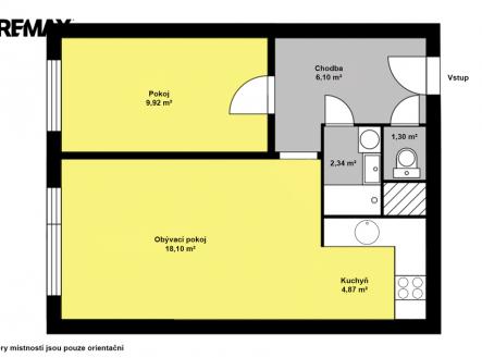 Prodej bytu, 2+kk, 43 m²