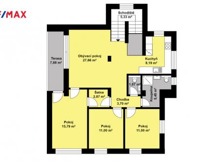 Pronájem bytu, 4+kk, 121 m²
