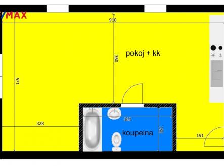 Pronájem bytu, 1+kk, 53 m²