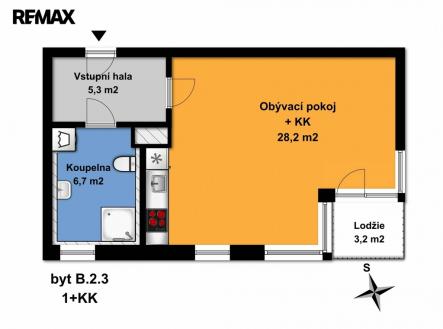 Pronájem bytu, 1+kk, 40 m²