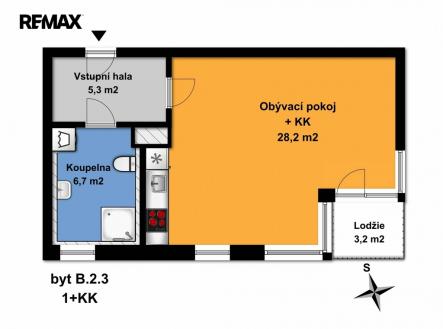 Pronájem bytu, 1+kk, 40 m²