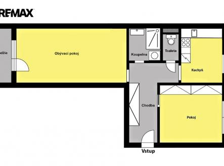 Prodej bytu, 2+1, 61 m²