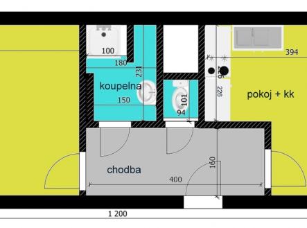 Pronájem bytu, 1+1, 49 m²