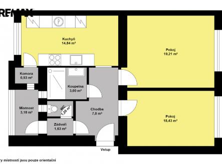 Prodej bytu, 2+1, 85 m²