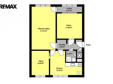 Prodej bytu, 3+1, 72 m²