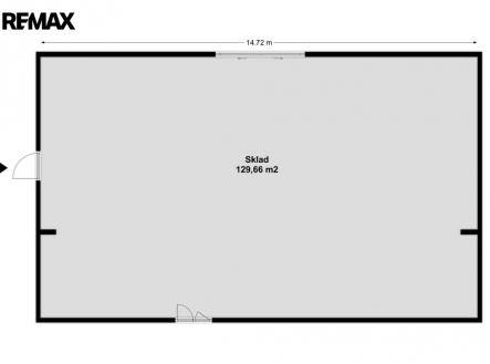 Pronájem skladovací prostor, 129 m²