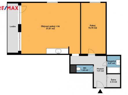 Prodej bytu, 2+kk, 76 m²