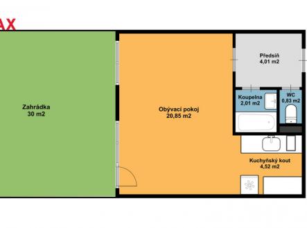 Pronájem bytu, 1+kk, 62 m²