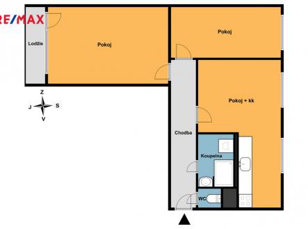 Pronájem bytu, 3+kk, 63 m²