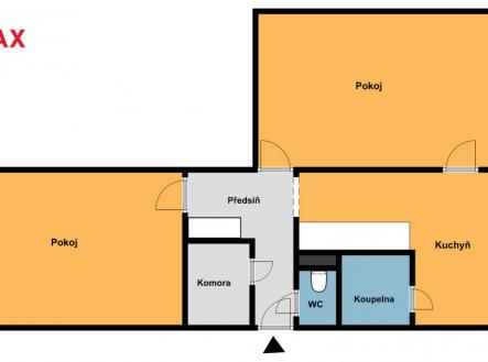 Prodej bytu, 2+1, 61 m²
