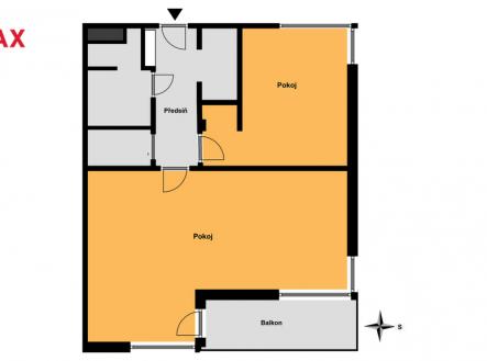 Pronájem bytu, 2+kk, 56 m²