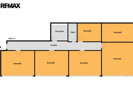 Pronájem kanceláře, 200 m²