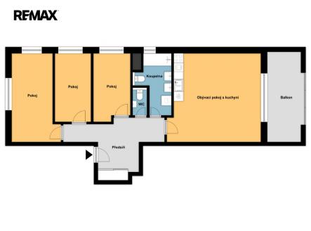 Pronájem bytu, 4+kk, 87 m²