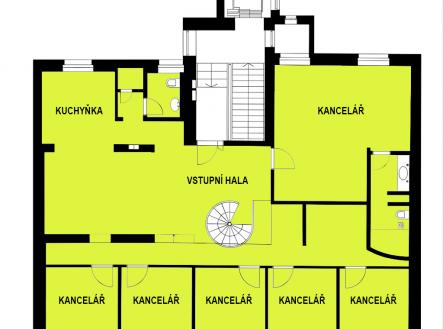 Pronájem kanceláře, 214 m²