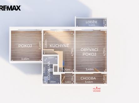 Prodej bytu, 2+1, 58 m²