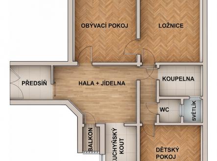 Prodej bytu, 3+1, 91 m²