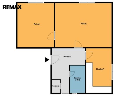 Pronájem bytu, 2+1, 60 m²