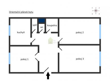 Prodej bytu, 3+1, 77 m²