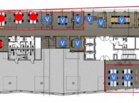 Pronájem - kanceláře, 600 m²