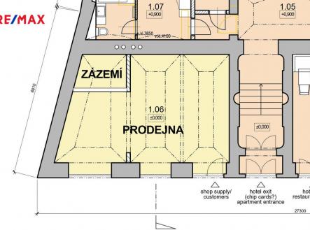 Pronájem - obchodní prostor, 47 m²