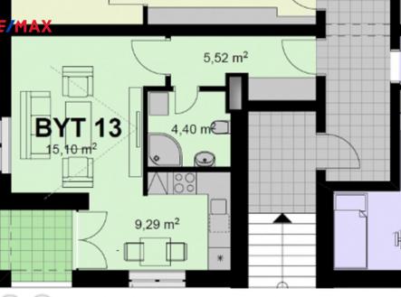 Pronájem bytu, 1+kk, 37 m²