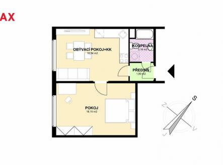 Pronájem bytu, 2+kk, 40 m²