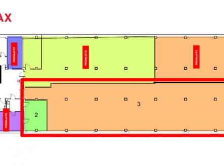 Pronájem - skladovací prostor, 393 m²