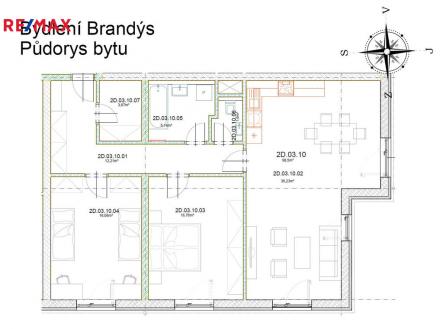 Prodej bytu, 3+kk, 99 m²