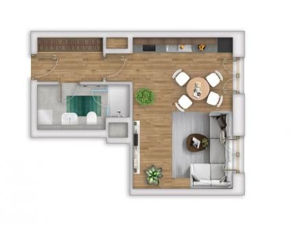 Prodej bytu, 1+kk, 39 m²