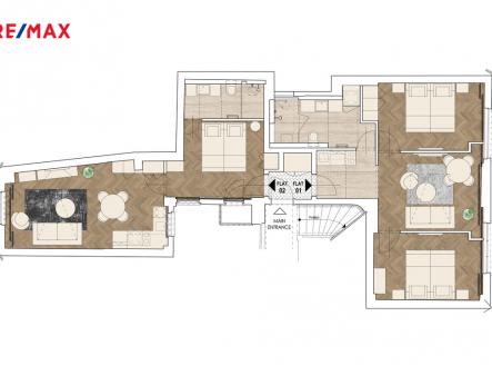 Prodej bytu, 2+kk, 95 m²