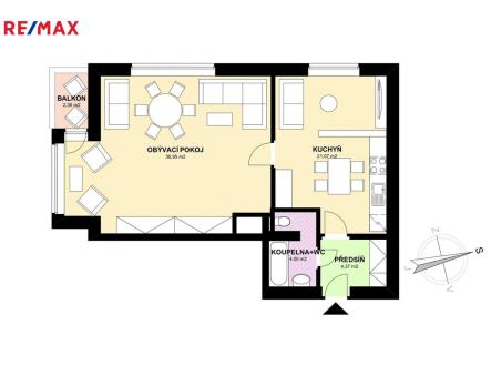 Prodej bytu, 1+1, 66 m²