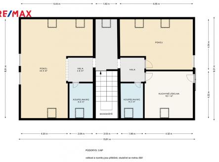 Prodej bytu, 3+kk, 117 m²