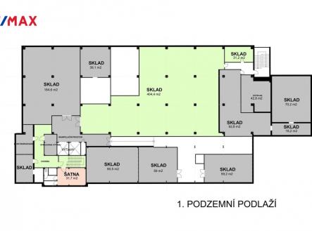 Pronájem skladovací prostor, 436 m²