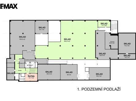 Pronájem skladovací prostor, 436 m²