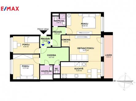 Prodej bytu, 4+kk, 85 m²