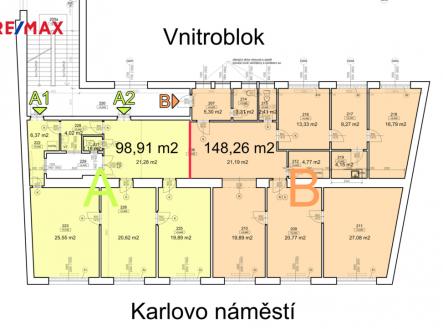 Pronájem kanceláře, 98 m²