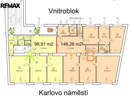 Pronájem kanceláře, 148 m²