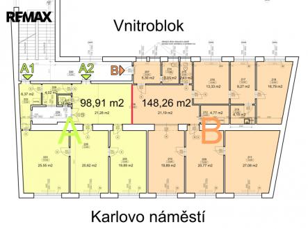 Pronájem kanceláře, 148 m²