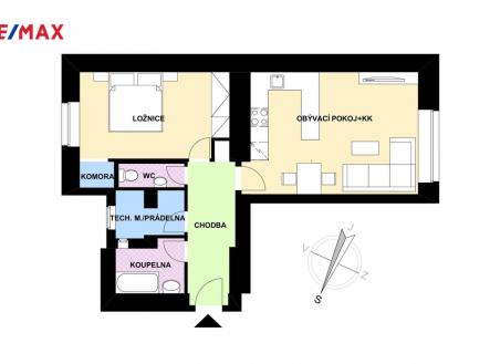 Prodej bytu, 2+kk, 57 m²