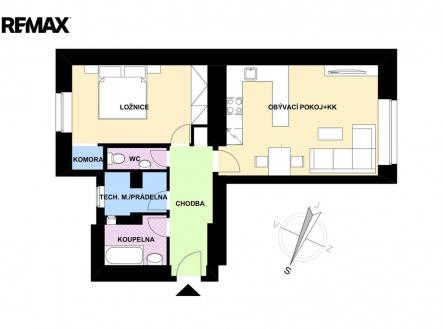 Prodej bytu, 2+kk, 57 m²
