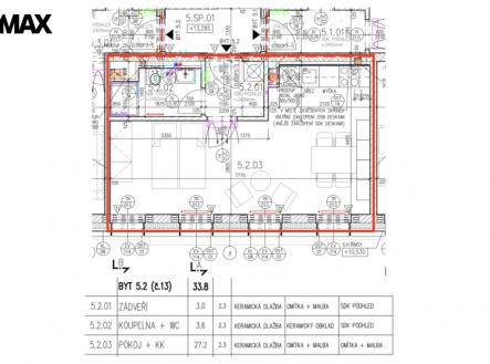 Pronájem bytu, 1+kk, 34 m²