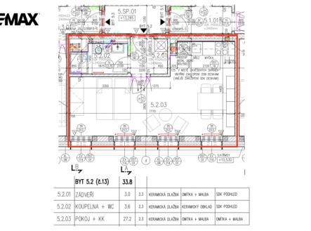 Pronájem bytu, 1+kk, 34 m²