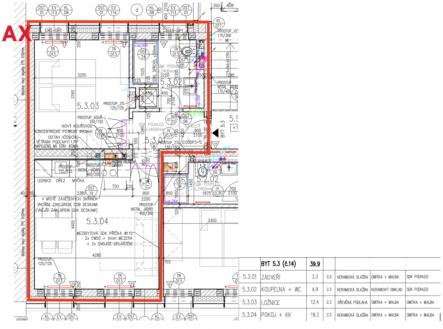 Pronájem bytu, 2+kk, 39 m²