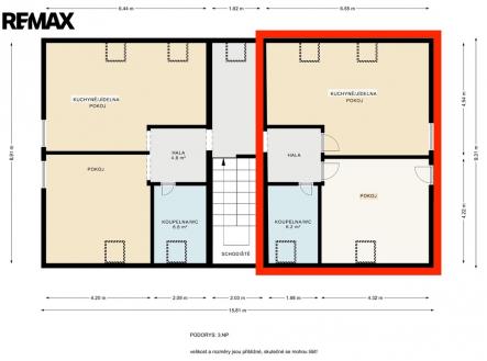 Prodej bytu, 2+kk, 57 m²
