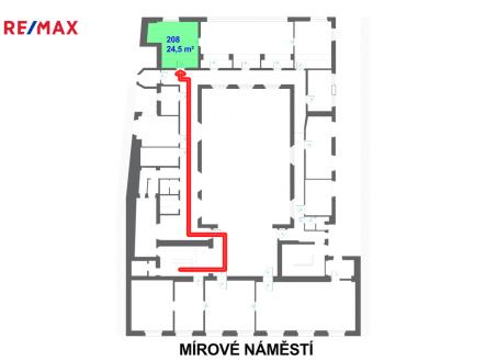 Pronájem kanceláře, 24 m²