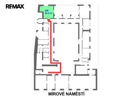 Pronájem kanceláře, 24 m²