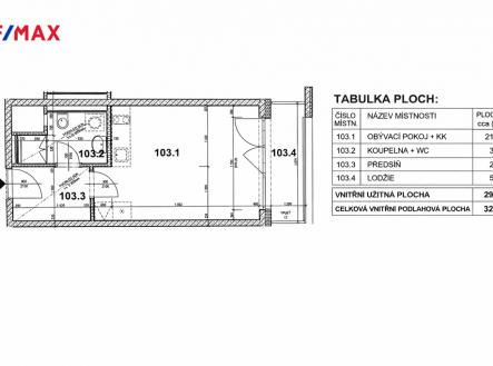 Pronájem bytu, 1+kk, 35 m²