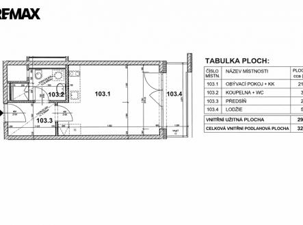 Pronájem bytu, 1+kk, 35 m²
