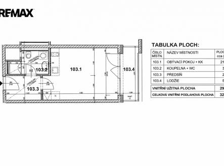 Pronájem bytu, 1+kk, 35 m²